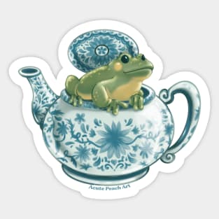 Teapot Frog Sticker